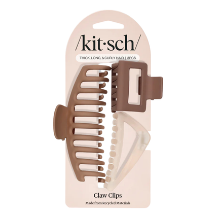 Kitsch Thick, Long & Curly Hair Claw Clips Set