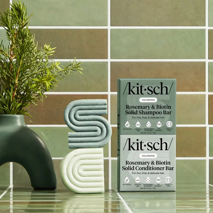 Kitsch Volumizing Rosemary & Biotin Shampoo & Conditioner Bar Set