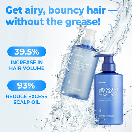 Kundal Airy Volume Hyaluron Shampoo Blossom Breeze