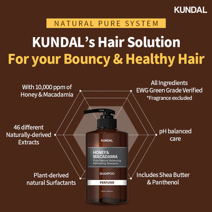 Kundal Honey & Macadamia Nature Shampoo English Rose