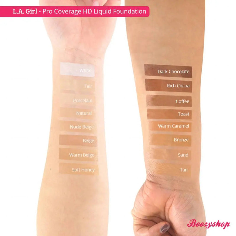 LA Girl HD Liquid Foundation GLM646 Beige, foundation met medium tot volle dekking, foto 2 van 3
