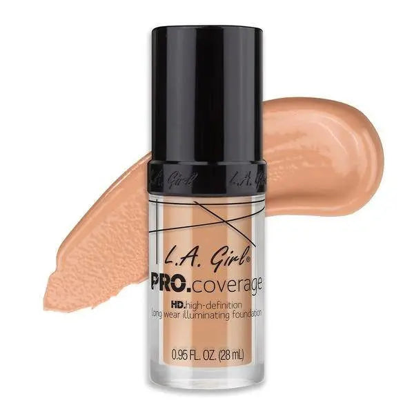 LA Girl HD Liquid Foundation GLM643 Porcelain, vloeibare foundation voor het gezicht