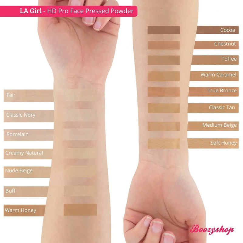 LA Girl Pressed Powder GPP604 Creamy Natural, longwearing HD poeder met oil control formule
