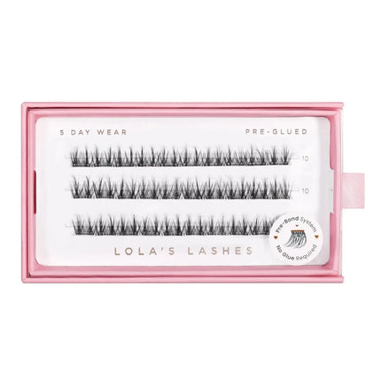 Lola's Lashes Soft Definition Single Length Pre-glued Lashes 10 mm Short