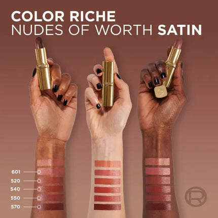 L'Oréal Paris Color Riche Satin Lipstick 540 Unstoppable Nudes