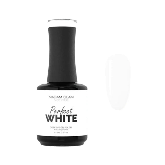 Madam Glam Soak Off Gel Polish Perfect White