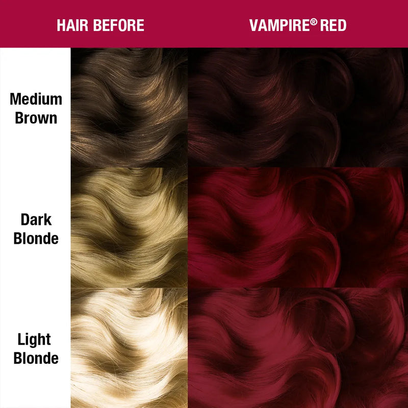Manic Panic Amplified Cream Formula Vampire Red, dieprode semi-permanente haarverf, foto 2 van 5