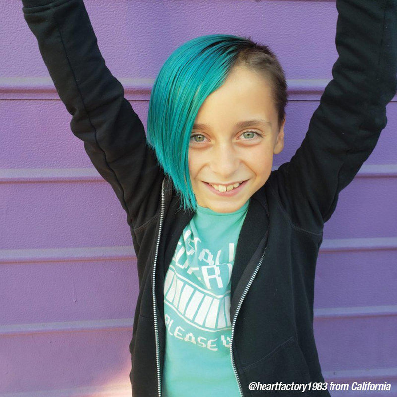 Manic Panic High Voltage Classic Cream Formula Atomic Turquoise, semi-permanente haarverf aquablauw, foto 4 van 6