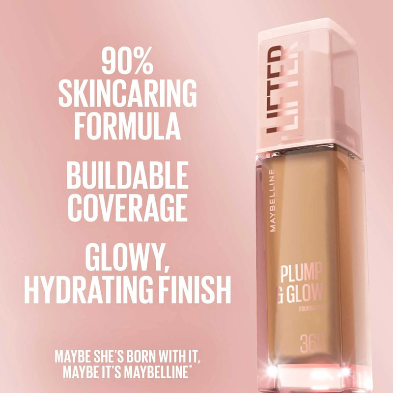 Maybelline Lifter Plump & Glow Foundation 325, vloeibare foundation met stralende finish, foto 6 van 6
