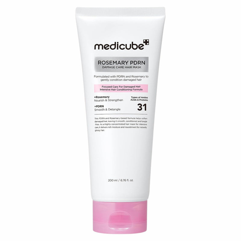 Medicube Rosemary Pdrn Damage Care Hair Mask, herstellend haarmasker voor beschadigd en droog haar