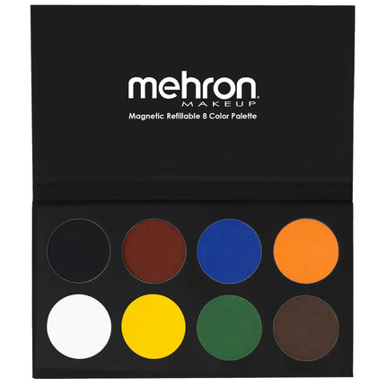 Mehron Makeup Paradise Makeup AQ 8 Color Magnetic Palette Basic Shades
