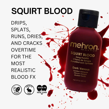 Mehron Makeup Squirt Blood Dark Venous