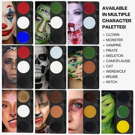 Mehron Makeup Tri-Color Makeup Palette Vampire