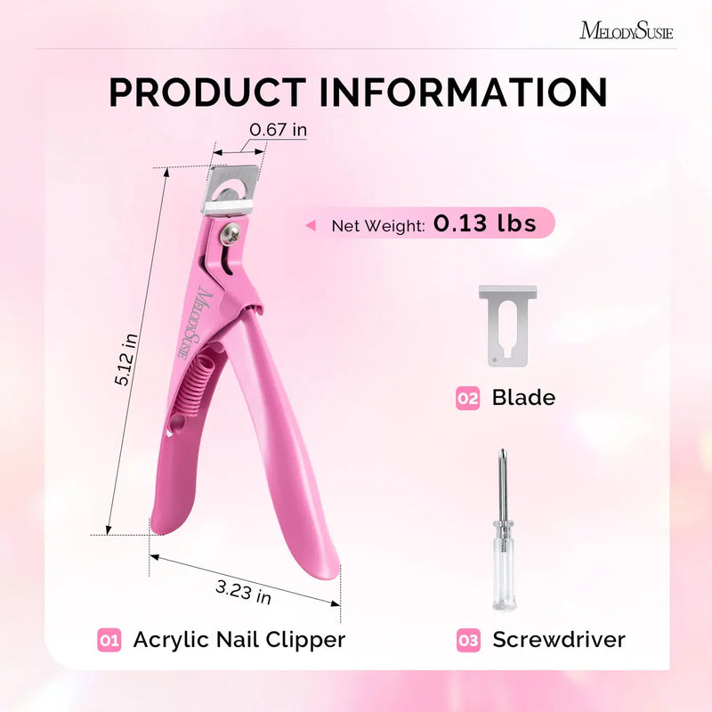 MelodySusie Stainless Steel Edge Cutter Pink