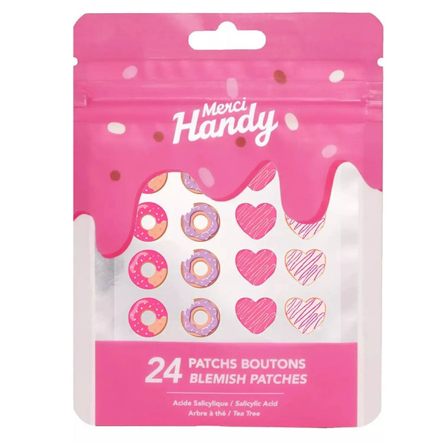 Merci Handy Donut Button Patches