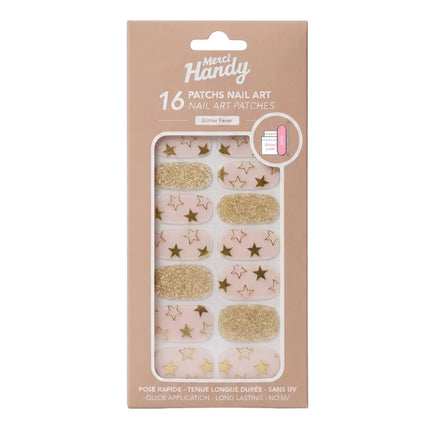 Merci Handy Nail Art Patches Glitter Fever
