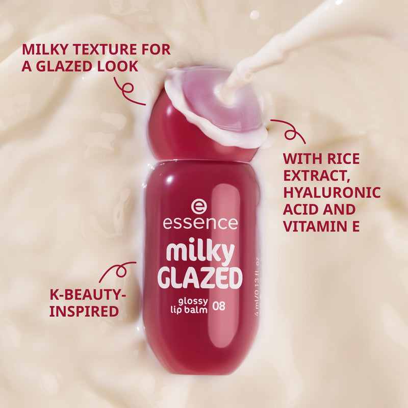 Milky Glazed Glossy Lip Balm 02 Strawberry Whip