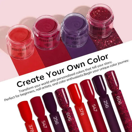 Modelones All-In-One Dip Powder Kit Blood Plum