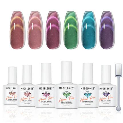 Modelones Gel Nail Polish Set Gloaming Coral