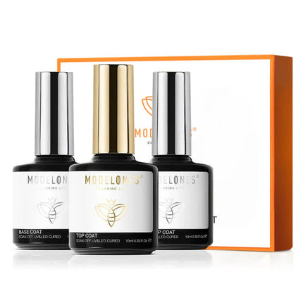 Modelones Matte & Shine Top Coat with Base Gel Set