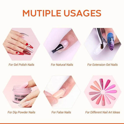 Modelones Matte & Shine Top Coat with Base Gel Set