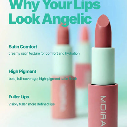 Moira Angel Satin Lipstick 002 Halo Glow