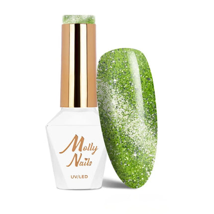 Molly Nails UV/LED Gel Polish Cat Eye Glacier Crush Nr 250 Emerald