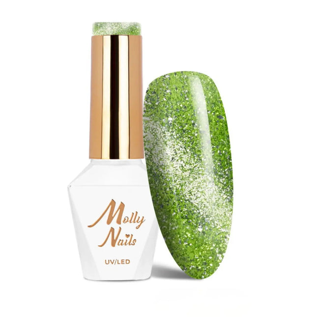 Molly Nails UV/LED Gel Polish Cat Eye Glacier Crush Nr 250 Emerald