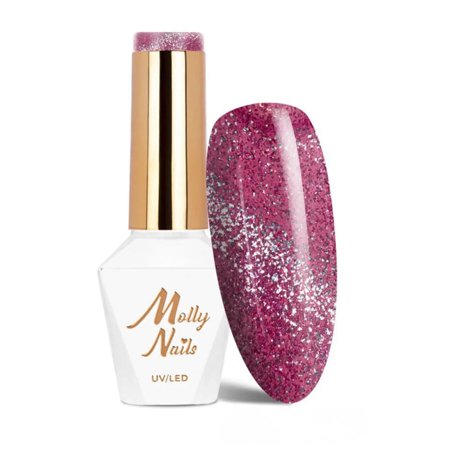 Molly Nails UV/LED Gel Polish Cat Eye Glacier Crush Nr 253 Mauve