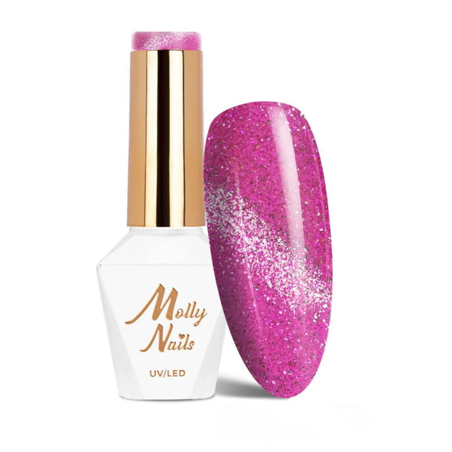 Molly Nails UV/LED Gel Polish Cat Eye Glacier Crush Nr 254 Fuchsia