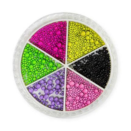 MollyLac Colorful Pearl Beads Palette Box