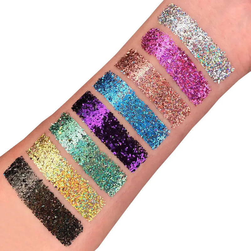 Moon Creations Holographic Glitter Gel Blue