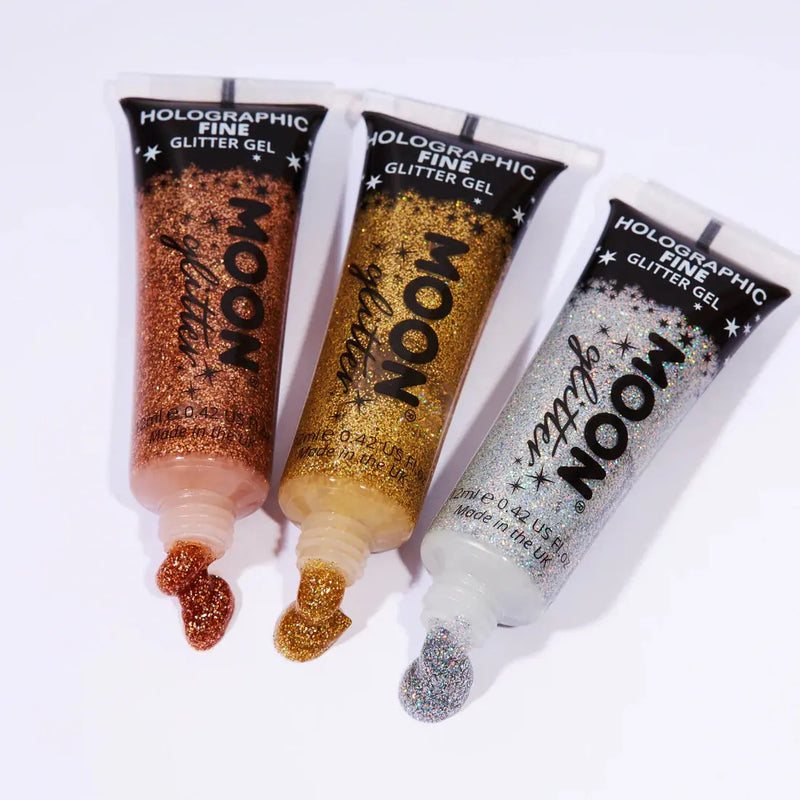 Moon Creations Holographic Glitter Gel Blue