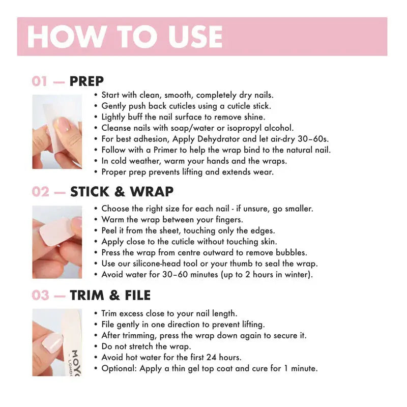 MoYou London Non-UV Gel Wraps Fatal Kiss