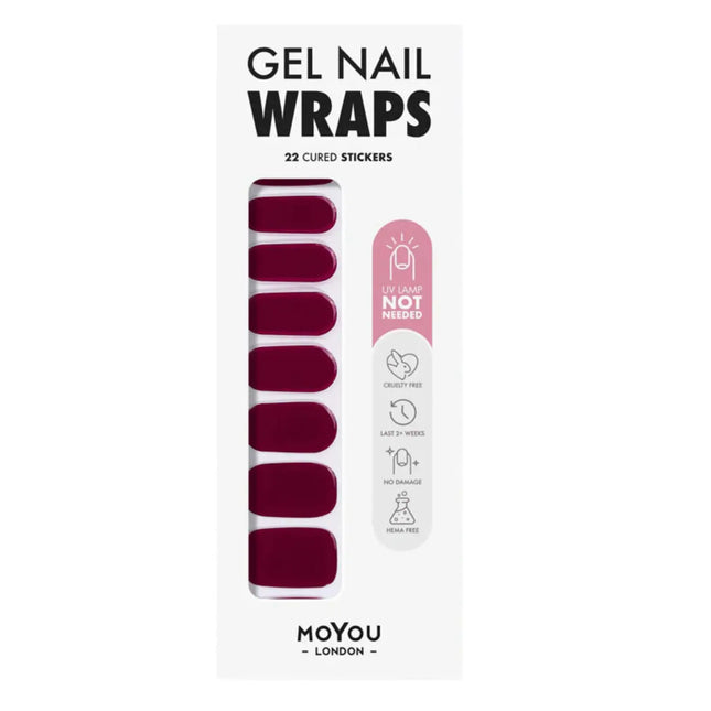 MoYou London Non-UV Gel Wraps Fatal Kiss