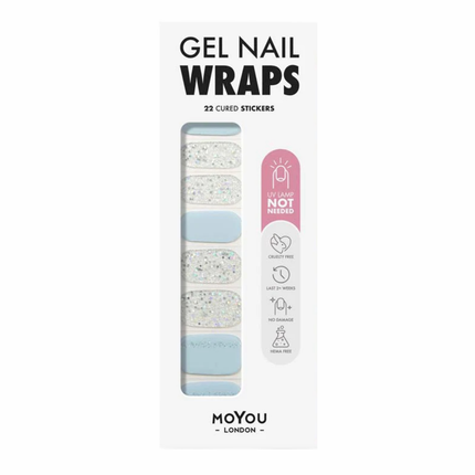 MoYou London Non-UV Gel Wraps Icy Luxe
