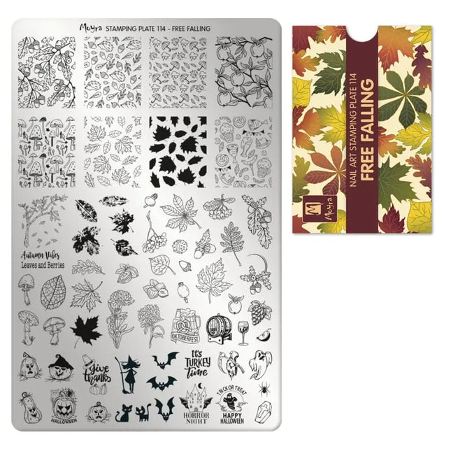 Moyra Stamping Plate No. 114 Free Falling