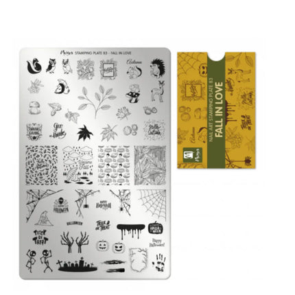 Moyra Stamping Plate No. 83 Fall In Love