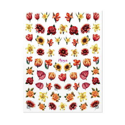 Moyra Watertransfer Sticker Selection No. 05 Flowers