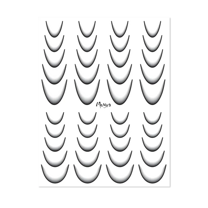 Moyra Watertransfer Sticker Selection Ombre No. 11 Black