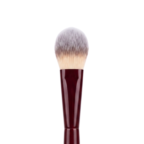 Boozyshop Flawless Multi Face Brush, close-up van de kwastkop op witte achtergrond