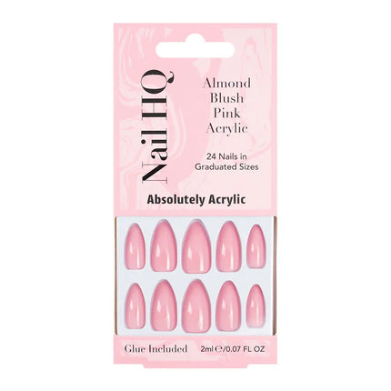 Nail HQ Almond Blush Pink Acrylic Nails
