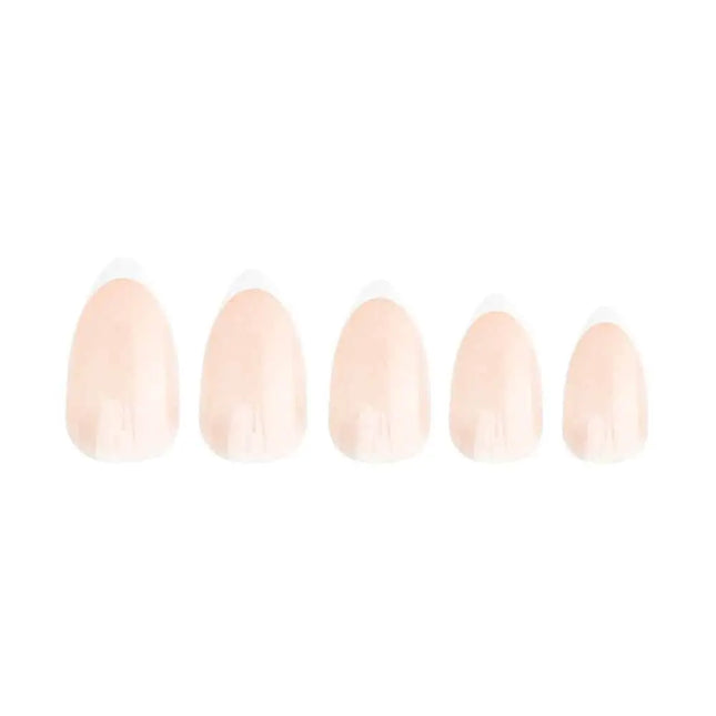 Nail HQ Almond Glossy French Nails