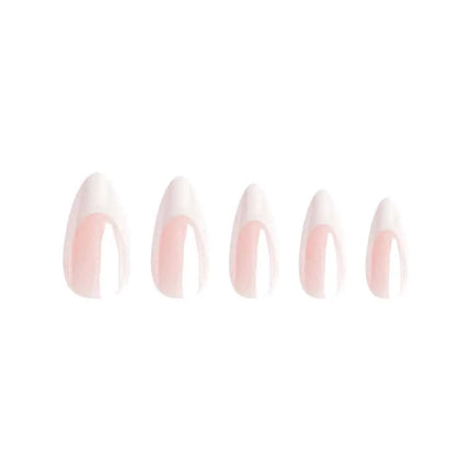 Nail HQ Almond Pink French Glaze Nails