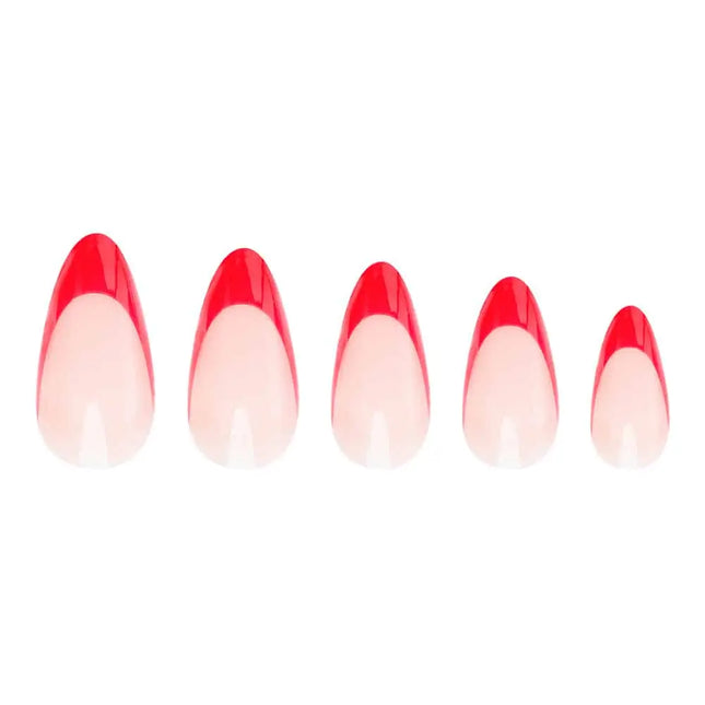 Nail HQ Almond Red French Nails