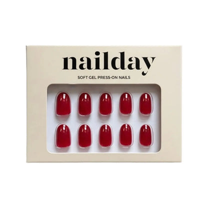 Nailday Soft Gel Press-On Nails Raspberry