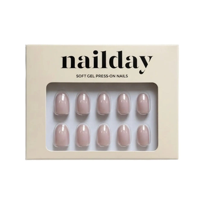 Soft Gel Press-On Nails Satin Nude