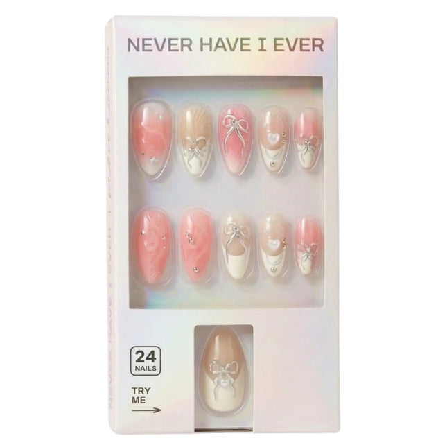 Never Have I Ever Press-On Nails Ballerina Slipper