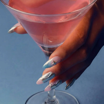 Never Have I Ever Press-On Nails Titanium Jelly