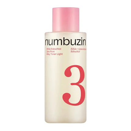 Numbuzin No.3 Bifida Bakuchiol Zero Pore Milky Toner Light